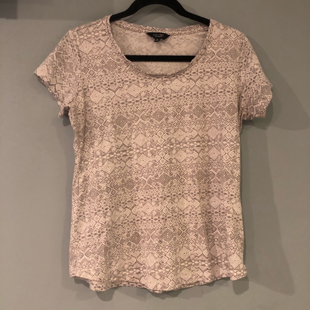 Simply Vera tribal pattern short sleeve top xl